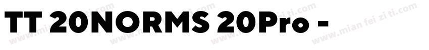 TT 20NORMS 20Pro 字体下载字体转换